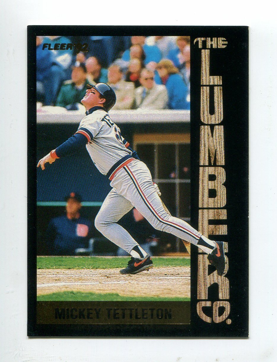 1992 Fleer Lumber Company #2 Mickey Tettleton Detroit Tigers
