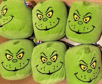 How the Grinch Stole Christmas The Grinch Plush Marshmallow Green Pillow NEW