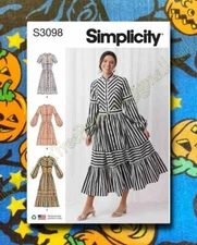 Simplicity s3098 Farmhouse Dress Sewing Pattern Sizes 6-14 UNCUT 3098