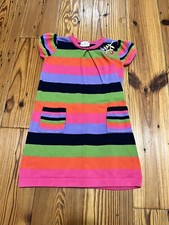 Hanna Andersson Size 110 Or 5T Girls Multi-Color Striped Two Pocket Floral Dress
