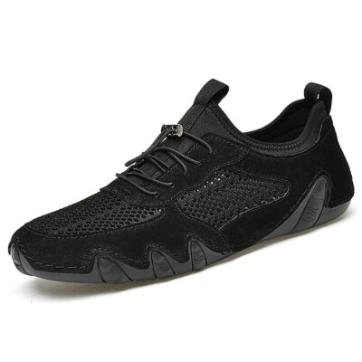 Men's Breathable Mesh Casual Shoes Comfortable Driving Walking Flats Shoes