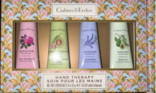 New Crabtree Evelyn 4 Box Set Hand Therapy .9oz Avocado Rosewater Almond Oil