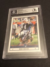BECKETT Adam Vinatieri Signed 2005 Final Score 12/17 Autographed Card Patriots