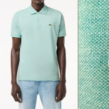 LACOSTE Mens Original Pique Cotton Short Sleeve Collared Polo Shirt in Mint 3XL