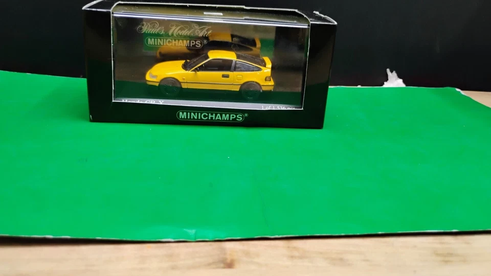 本田 CR-X 1989 黄色 1: 43 Minichamps 430161525 罕见颜色? Only 1536 制造 — 第 2/4 张图片