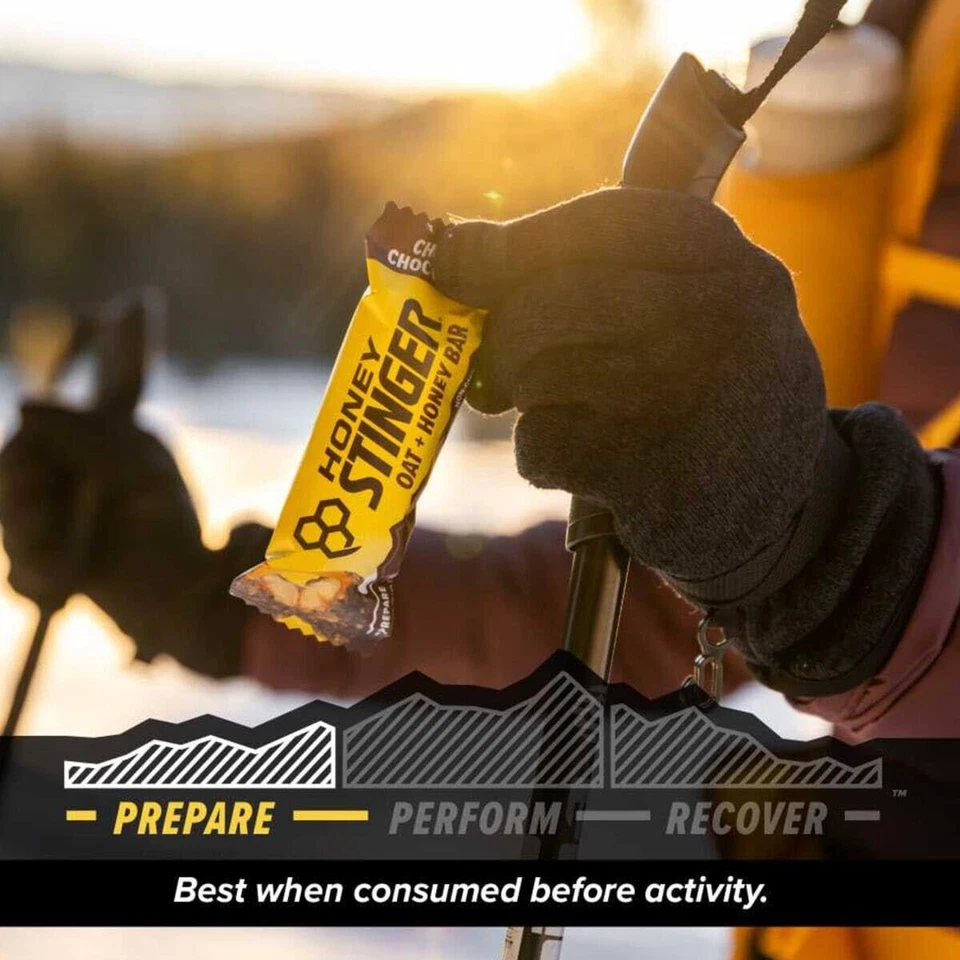 Avena aguijón de miel + barras de miel - chispas de chocolate con chocolate - caja de 12 - BB 11/25 Foto 2 de 4