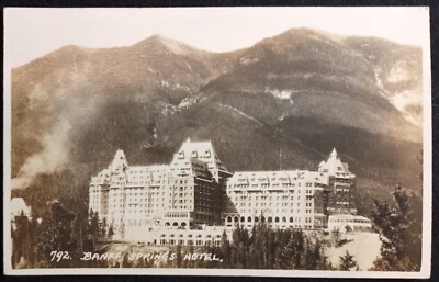 Banff Alberta Canada Banff Springs Hotel Building RPPC Real Photo ...