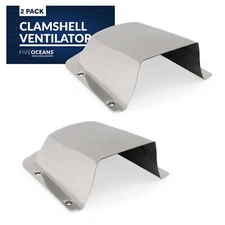 Five Oceans Clamshell Ventilator Stainless Steel, 6 inches 2-Pack FO4011-M2