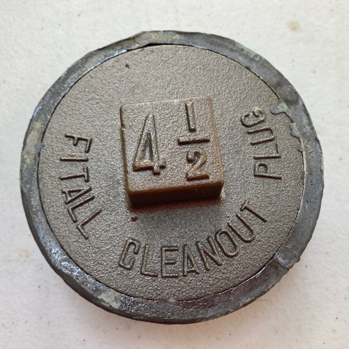 Bouchon De Nettoyage FitAll - Diamètre 4 1/2 Pouces - Pour Entretien Plomberie