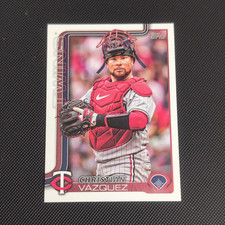 Topps 2025 Update Series Christian Vazquez #US7 Minnesota Twins Baseball Card