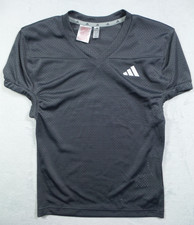 Adidas Football Jersey Boys Size Medium Gray Training Performance Practice NWT