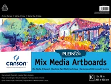 Canson Artist Series Plein Air Mixed Media Artboards 12"x16"-10 Boards
