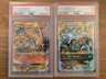 2x 2014 Pokemon XY Flashfire PSA 1 M Charizard EX Mega Holo #107 #108 SEQUENTIAL