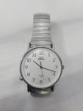 Timex Indiglow Wrist Watch With Stainless Steel Strap