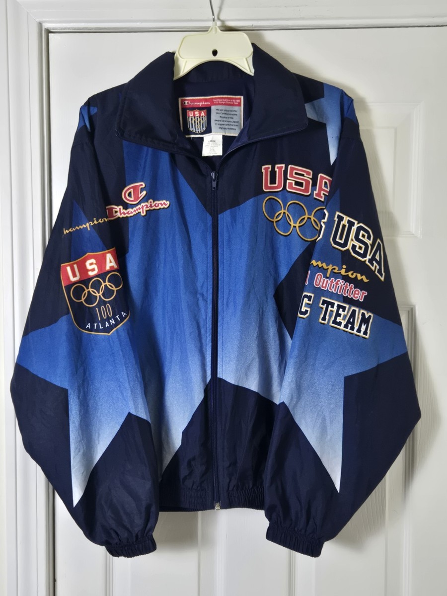 Vintage Champion Team USA 1996 Atlanta Olympics Jacket Men's Size