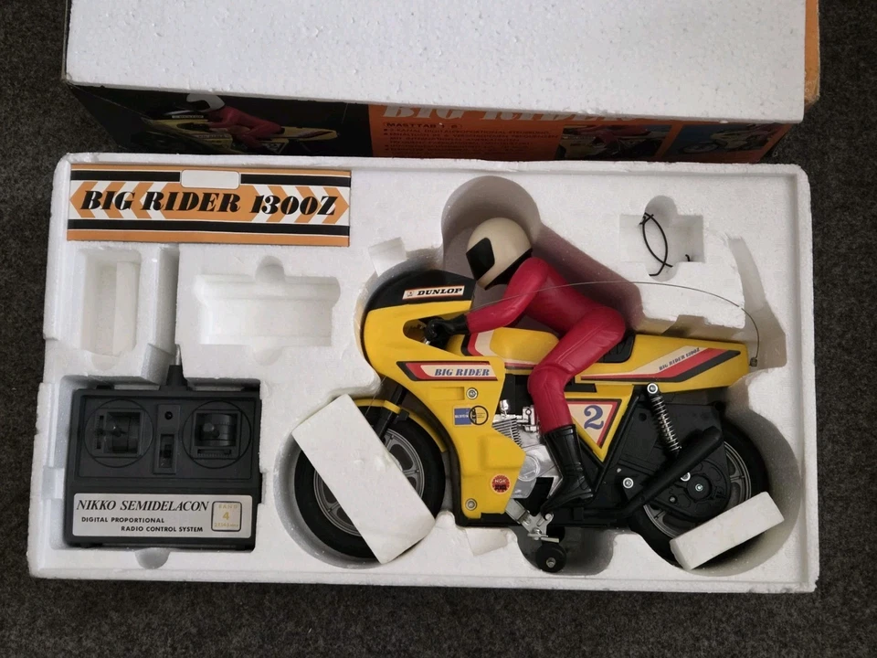 Nikko Big Rider 1300Z Motorrad von 1980 Japan 1:6 OVP Box - Bild 2 von 4