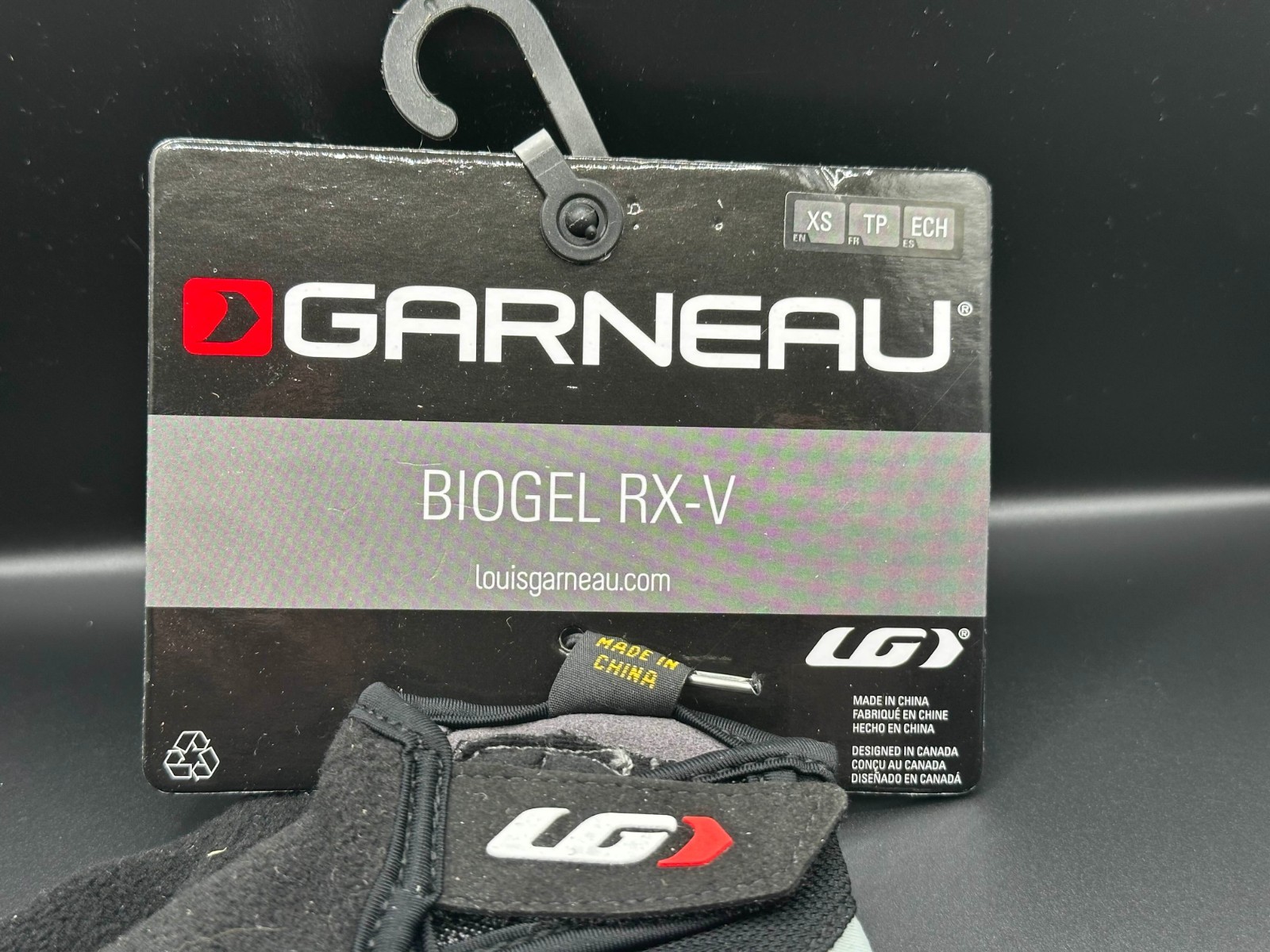 Louis Garneau Men's Biogel RX-V Cycling Gloves, Black, Size XS