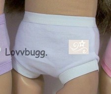 White Panties Underwear for 18" American Girl Doll Clothes PLUS FREESHIP ADDS