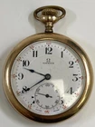 Antique Omega 17 Jewels Gold Filled Pocket Watch, Pre-Owned Doesn't Run (37-#07)