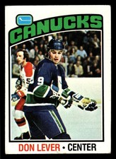 1976-77 Topps Don Lever #53 - Vancouver Canucks - VG