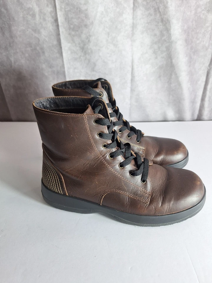 Bota feminina de couro com cadarço tamanho 8 UE 39 impermeável caminhada ao ar livre NAOT - Imagem 2 de 4