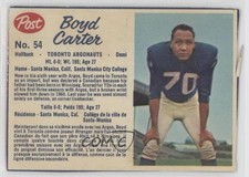 1962 Post Cereal CFL Boyd Carter (hand-cut) #54 0a6