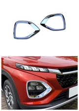 Chrome Front Fog Light Lamp Frame Trim For Suzuki Fronx 2024-2025 Accessories