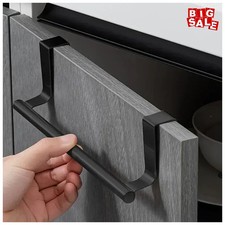 Steel Metal Wire Over Cabinet Towel Rack Bathroom Door Hanging Organizer