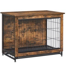 Dog Crate Furniture, 32.5" Side End Table, Modern Kennel for Dogs Indoor up t...