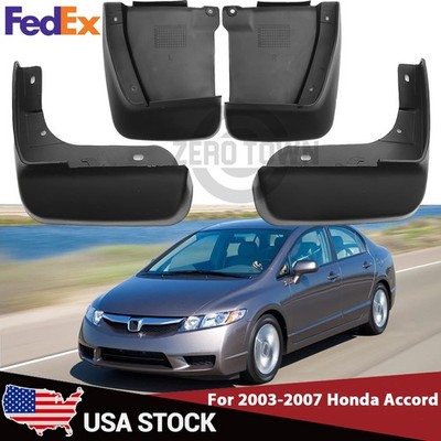 New 4x Front &Rear Flaps Mud Guards Mudguard Splash fit 2003-2007 Honda Accord