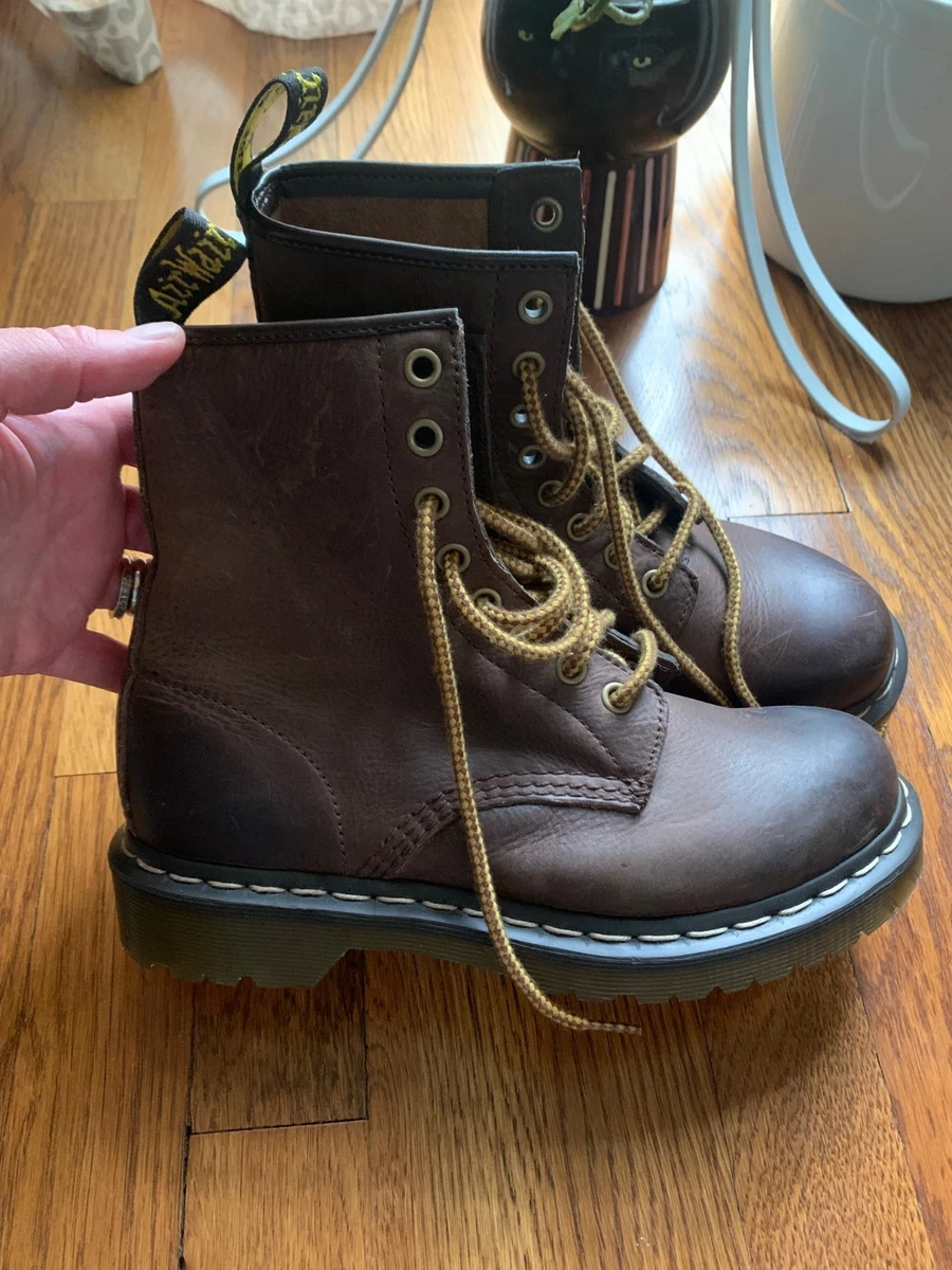 Dr. Martens Brown Combat Boots for Women for sale - eBay display picture 2