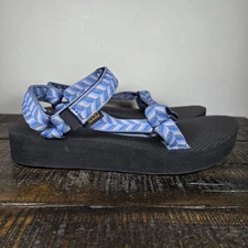 Teva Midform Universal Womens Size 10 Outdoor Hiking Sandals Blue Gray Black