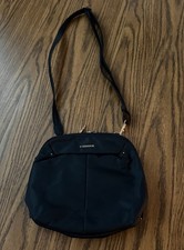 TRAVELON Black Crossbody Shoulder Bag Nylon RFID Anti Theft EUC Travel