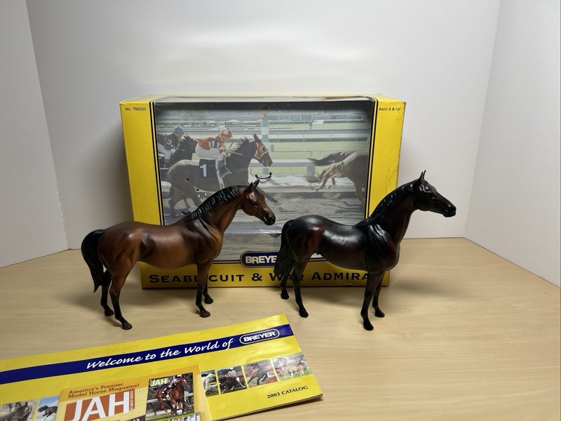 Breyer Seabiscuit and War Admiral Set, Classic Scale 2003