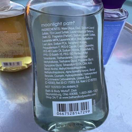 Lot Of 3 Bath and Body Works Moonlight Path Shower Gel 3 oz Travel Size - Picture 4 of 5