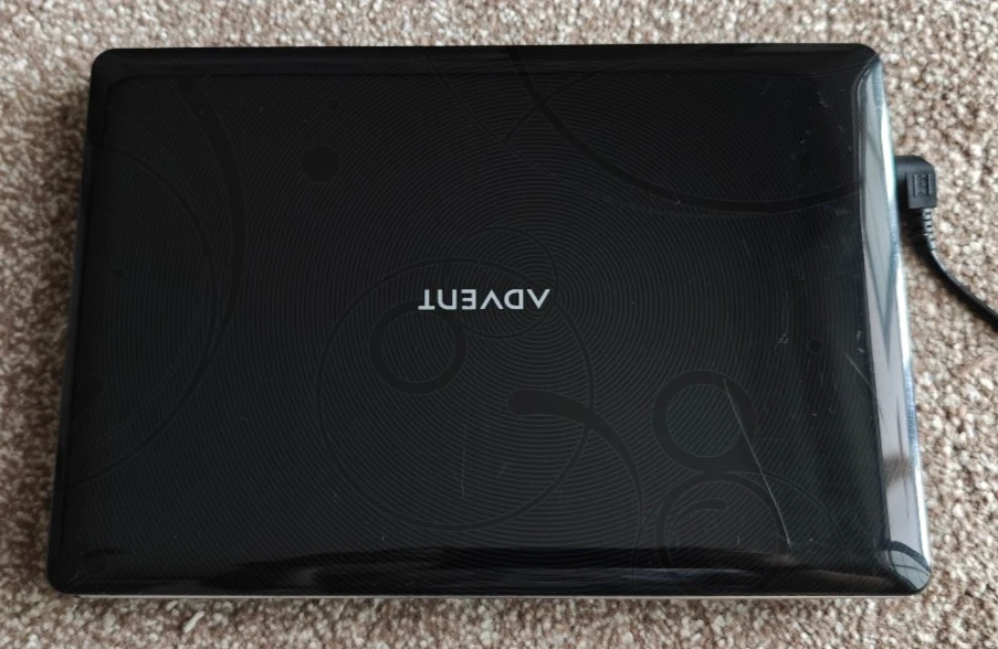 Advent Milano W7 10'' Laptop Netbook Linux Webcam Office 80GB HDD Working Cheap - Image 3 of 4