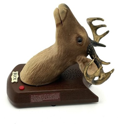 Gemmy Buck Animated Trophy Wall Mounted Singing Talking Deer Head