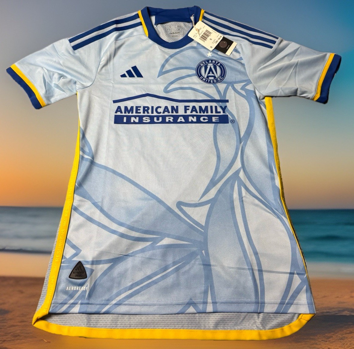 ADIDAS AUTHENTIC ATLANTA UNITED FC $150 RETAIL S SOCCER JERSEY