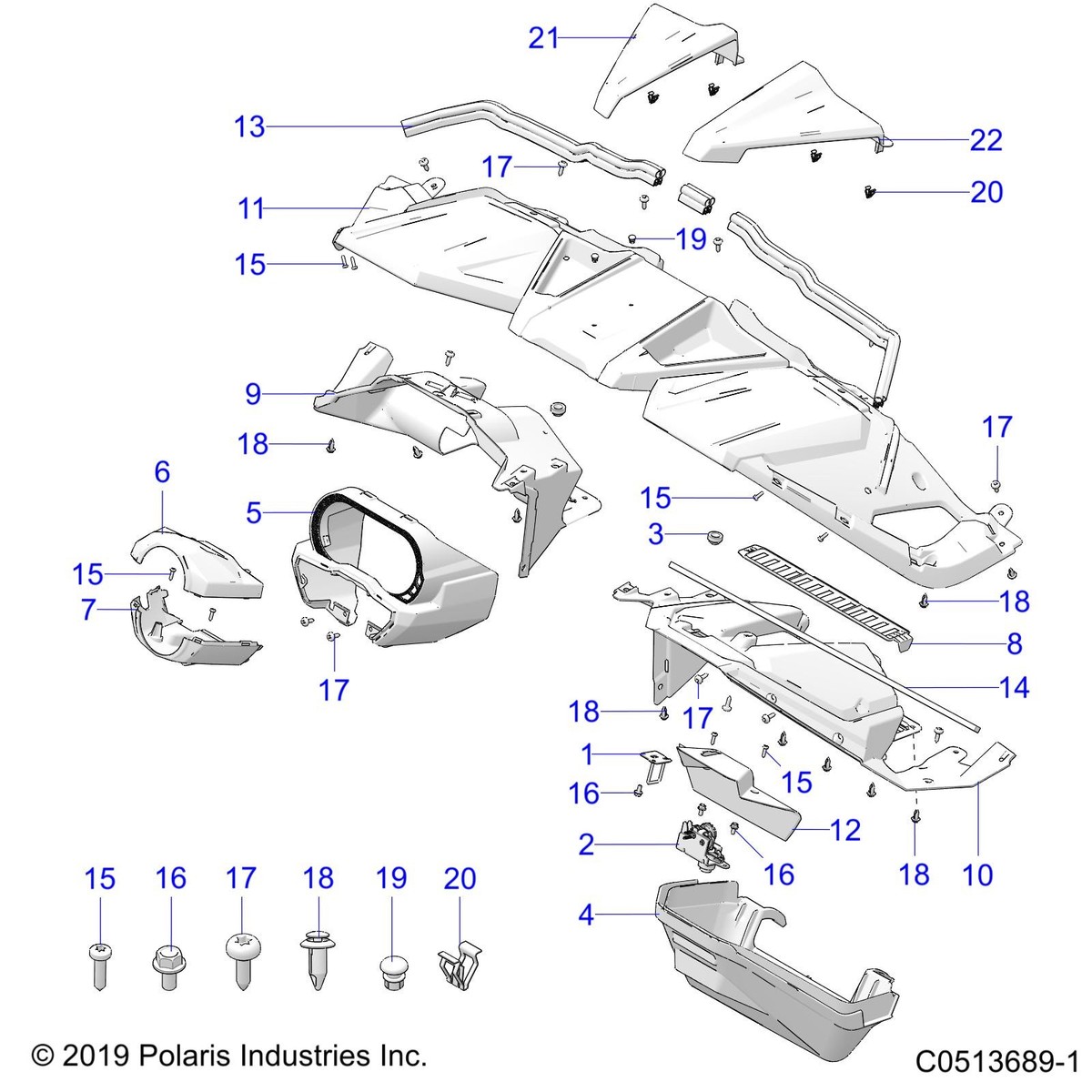 Polaris Storage Lock Assembly with Keys for Slingshot Models