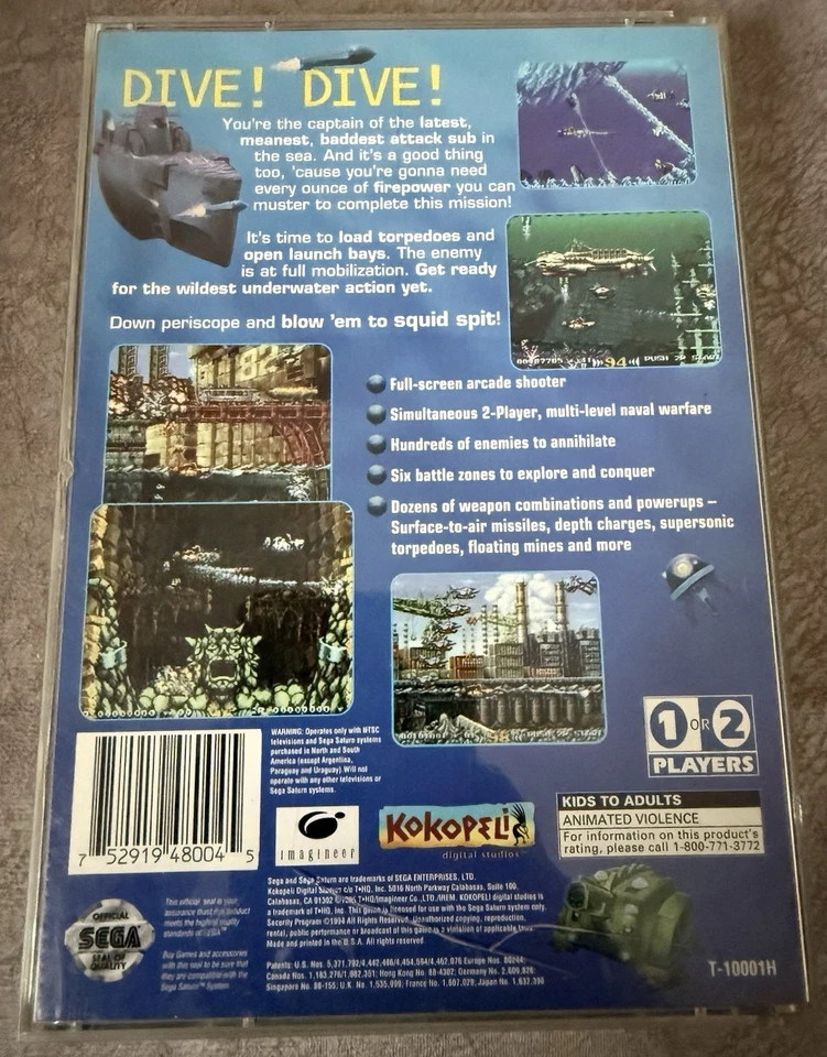 In The Hunt Sega Saturn CIB Complete w/Registration Card - Image 2 of 4