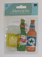 Jolee's Beer Bottles & Glass Mug Scrapbooking Embellishments