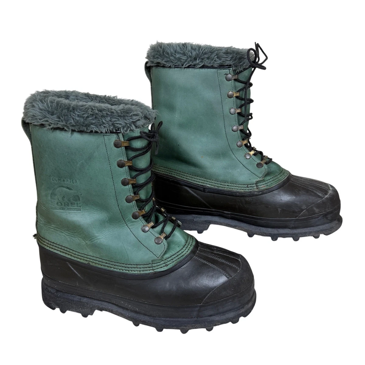 Sorel Snow Winter Boots Men\'s Size 10 Green Black Rubber Leather Lace Up Liner Sorel Lace Up Boots Green for Men for Sale | Shop New & Used  main image 2
