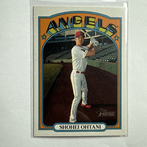 2021 Topps Heritage Shohei Ohtani #245 Los Angeles Angels Baseball Card