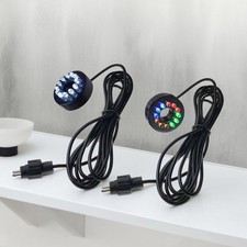 12V Underwater 12-LED Light Ring Submersible Fountain Pond Garden AC AdapterOO0w