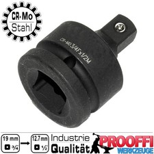 Kraft Stecknuss Adapter Impact Schlagschrauber Reduzierung 3/4" auf 1/2" Ratsche