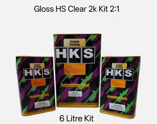 HKS Super High Gloss 2 Pack  2k Clear Kit 6L Kit Auto Car Smash Repair Paint