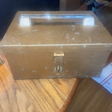 Vintage Stanley Military Box Heavy Steel Heavy Duty Field Chest Industrial 12 lb