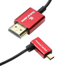 for Atomos NinjaV 8K 2.1 Micro HDMI Right Angle to HDMI Ultra-Thin Cable 8K 60Hz