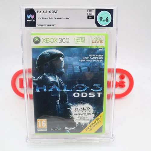 XBox 360 HALO 3: ODST - FDO FOR DISPLAY ONLY BOX! WATA GRADED 9.6! NEW & Sealed!