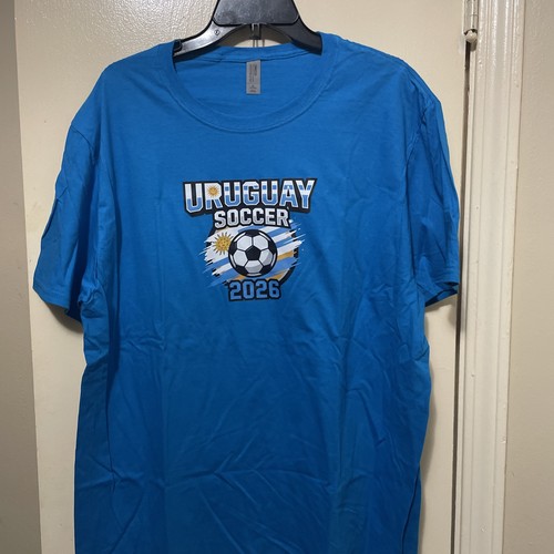 Uruguay Soccer 2026 T-Shirt short sleeve fruit of the loom men size XL